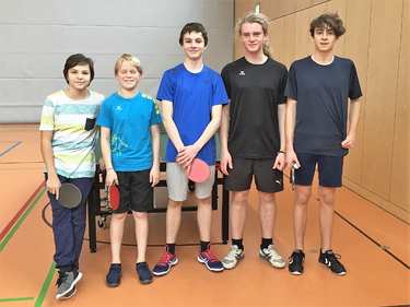 Tischtennis Schulmannschaft AKII Kreisfinale in Beilngries