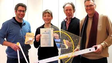 Johannes Roppelt mit 2. Preis beim Landeswettbewerb Mathematik ausgezeichnet