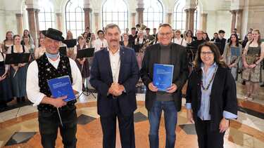 Gabrieli-Gymnasium auf Einladung von Ministerpräsident Dr. Markus Söder zu Gast in der Staatskanzlei
