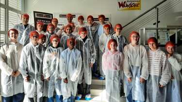 Semmeln, Brezen, Kuchen & Co.: Die 8C (WWG) zu Besuch bei der Backstube Wünsche