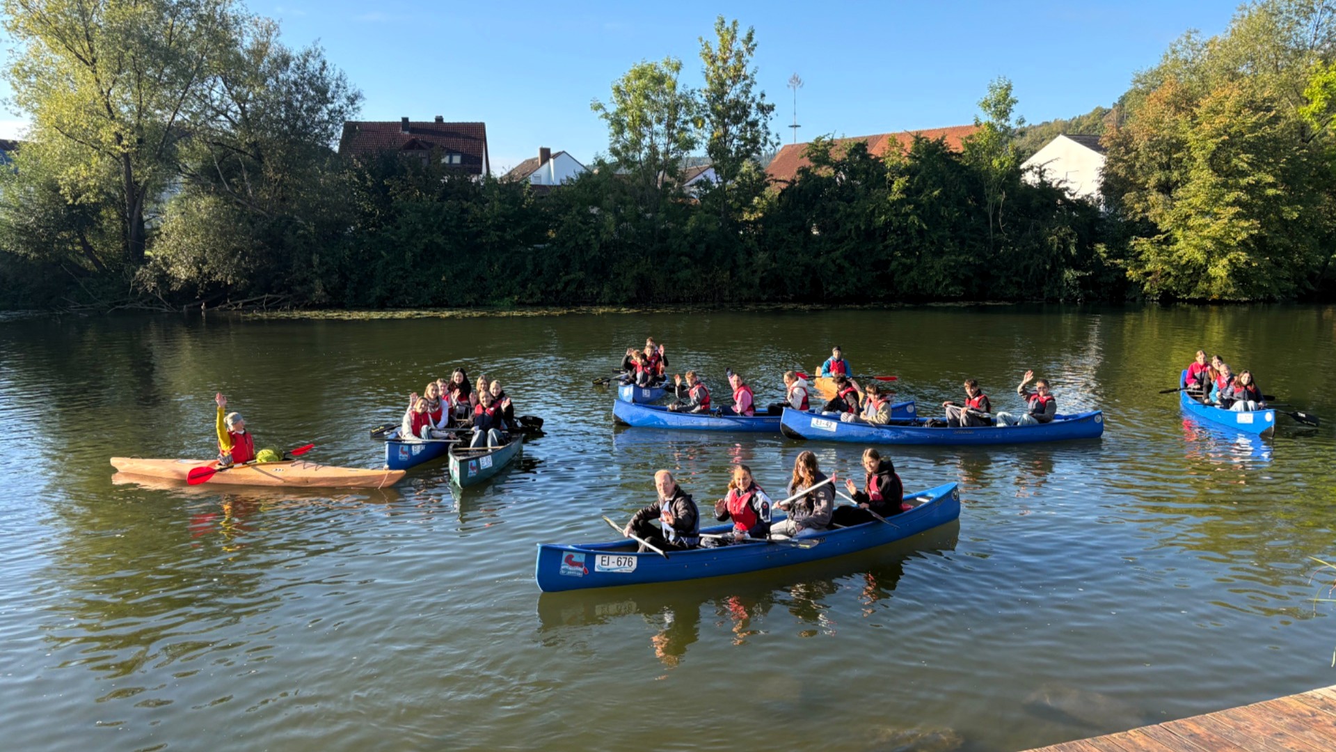 Bootswandern am Wandertag